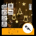 Aigostar - LED vanjski božićni lanac 120xLED/8 funkcija 3x0,6m IP44 topla bijela + daljinski upravljač