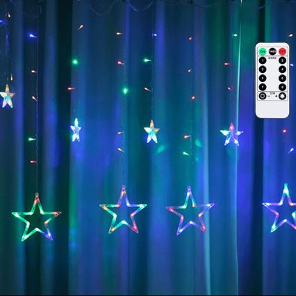 Aigostar - LED vanjski božićni lanac 120xLED/8 funkcija 6x0,6m IP44 višebojno + daljinski upravljač