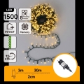 Aigostar - LED vanjski božićni lanac 1500xLED/8 funkcija 33m IP44 topla bijela