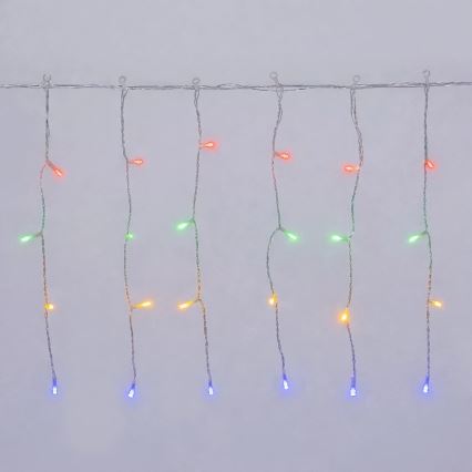 Aigostar - LED vanjski božićni niz 200xLED/8 funkcija 3xAA 13x0,4m IP44 višebojni