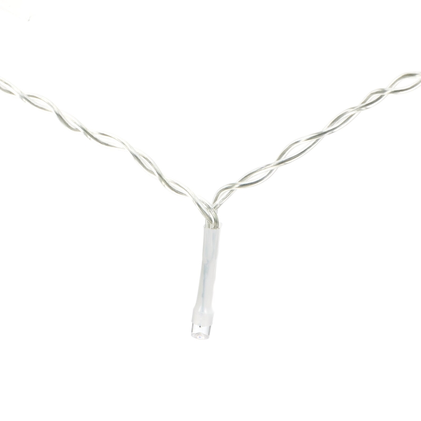 Aigostar - LED vanjski božićni lanac 200xLED/8 funkcija 3xAA 5x2m IP44 topla bijela