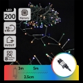 Aigostar - LED vanjski božićni lanac 200xLED/8 funkcija 8m IP44 višebojan