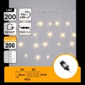 Aigostar - LED Vanjski božićni lanac 200xLED 8x0,4m IP44 topla bijela