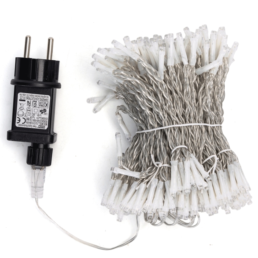 Aigostar - Vanjska božićna svjetlosna girlanda 288 LED / 8 funkcija 1,5 x 1,8 m IP44 hladno bijela