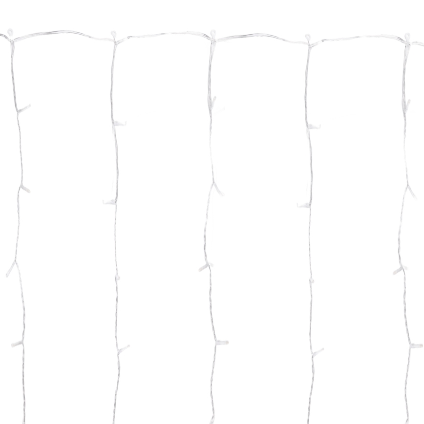 Aigostar - LED vanjska božićna girlanda 300xLED/8 funkcija 3x1m IP44 hladna bijela + daljinski upravljač