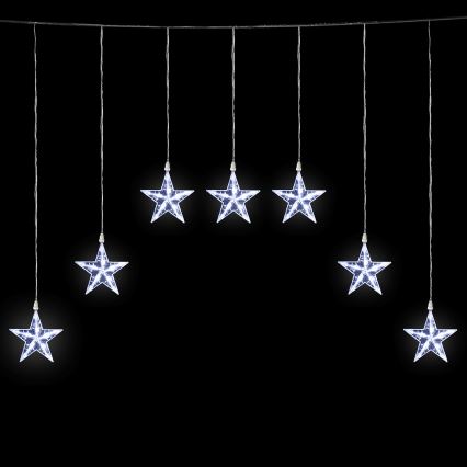 Aigostar - LED vanjski božićni niz 70xLED 1,2x1m IP44 hladno bijele zvijezde