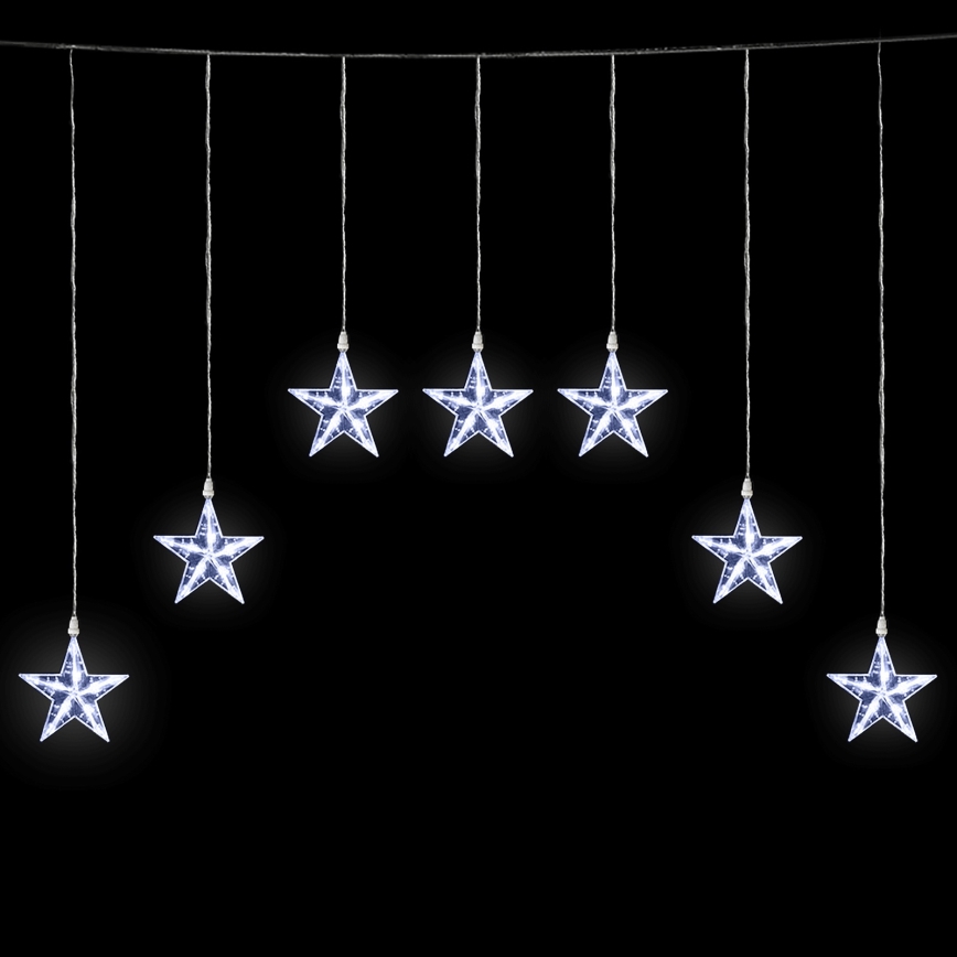 Aigostar - LED vanjski božićni niz 70xLED 1,2x1m IP44 hladno bijele zvijezde