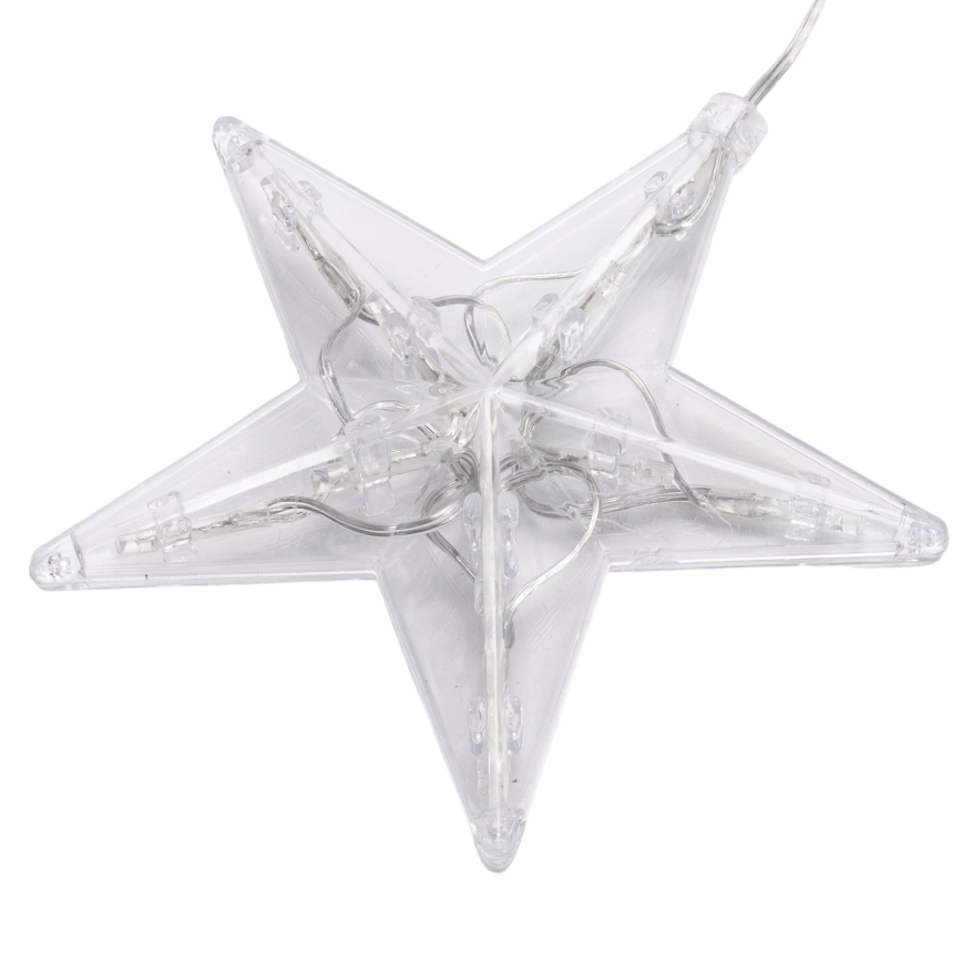 Aigostar - LED vanjski božićni niz 70xLED 1,2x1m IP44 hladno bijele zvijezde