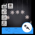 Aigostar - LED vanjski božićni lanac 84xLED/8 funkcija 1,2x1m IP44 hladno bijele pahuljice