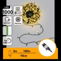 Aigostar - LED vanjski božićni niz 1000xLED/8 funkcija 103 m IP44 topla bijela