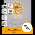 Aigostar - LED vanjski božićni niz 1000xLED/8 funkcija 103m IP44 topla bijela