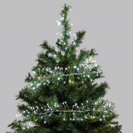 Aigostar - LED Vanjski božićni niz 100xLED/8 funkcija 3xAA 3,3m IP44 hladno bijela