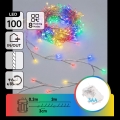Aigostar - LED Vanjski božićni niz 100xLED/8 funkcija 3xAA 3,3m IP44 višebojno