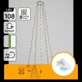 Aigostar - LED vanjski božićni niz 108xLED/8 funkcija 3xAA 1,8m IP44 topla bijela