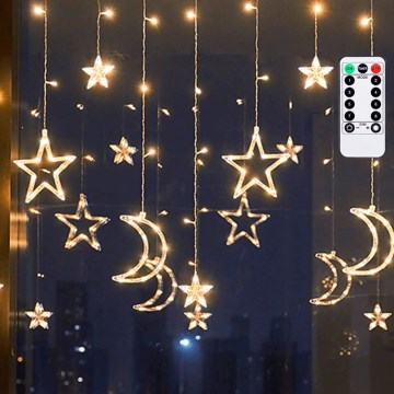 Aigostar - LED vanjski božićni niz 120xLED/6W/230V/8 funkcija 3x0,6m IP44 topla bijela + daljinski upravljač