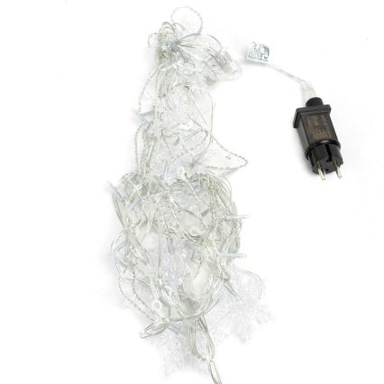 Aigostar - Vanjski LED lanac 120xLED/8 funkcija 3x0,7m IP44 hladno bijela + daljinski upravljač