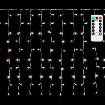 Aigostar - LED vanjski božićni niz 150xLED/6W/230V/8 funkcija 1,5x1m IP44 hladna bijela + daljinsko upravljanje