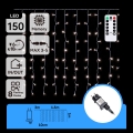 Aigostar - LED vanjski božićni niz 150xLED/6W/230V/8 funkcija 1,5x1m IP44 hladno bijela + daljinski upravljač