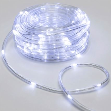 Aigostar - LED vanjska božićna svjetla 150xLED/8 funkcija 3xAA 15,3m IP44 hladno bijela