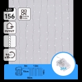 Aigostar - LED Vanjski božićni niz 156xLED/8 funkcija 3xAA 4,2x1,2m IP44 hladno bijela