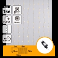 Aigostar - LED Vanjski božićni niz 156xLED/8 funkcija 4,2x1,2m IP44 topla bijela