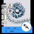 Aigostar - LED vanjski božićni niz 200 LED/8 funkcija 8 m IP44 hladno bijela