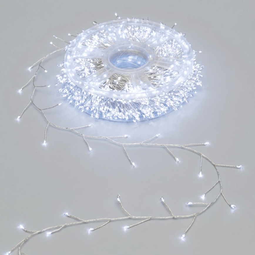 Aigostar - LED Vanjski božićni niz 2000xLED/8 funkcija 53m IP44 hladna bijela