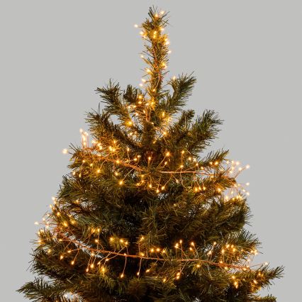 Aigostar - LED Vanjski božićni niz 200xLED/8 funkcija 3xAA 6,3m IP44 topla bijela