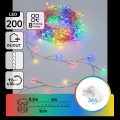 Aigostar - LED vanjski božićni niz 200xLED/8 funkcija 3xAA 6,3m IP44 višebojno