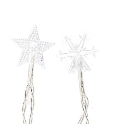 Aigostar - LED vanjske božićne lampice 25xLED/8 funkcija 3xAA 2,5 m IP44 hladno bijela