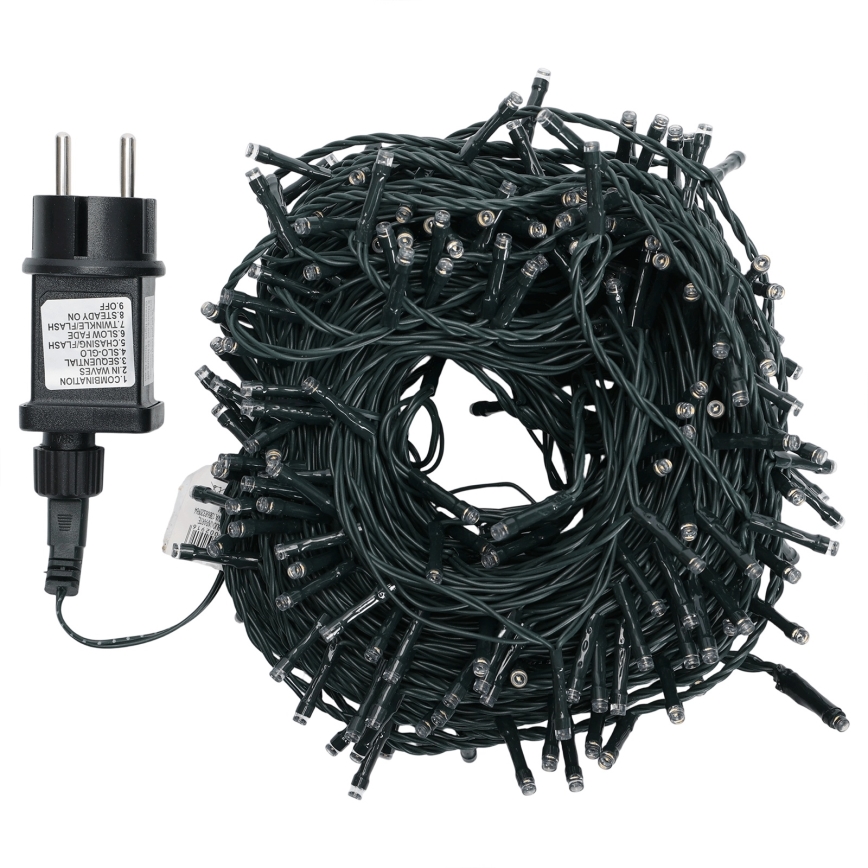 Aigostar - LED vanjski božićni niz 300 LED/8 funkcija, 30 m, IP44, topla bijela