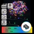 Aigostar -LED vanjski božićni niz 300xLED/8 funkcija 3xAA 15,3m IP44 višebojno