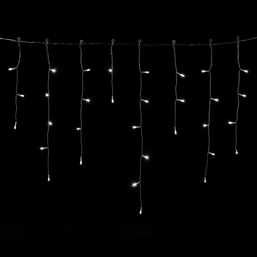 Aigostar - LED vanjski božićni niz 300xLED/8 funkcija 3xAA 18x0,6 m IP44 hladna bijela