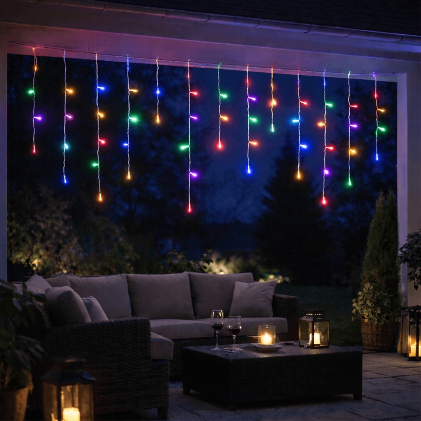 Aigostar - LED vanjski božićni niz 300xLED/8 funkcija 3xAA 18x0,6 m IP44 višebojno