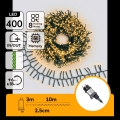 Aigostar - LED vanjski božićni niz 400 LED/8 funkcija 13m IP44 topla bijela