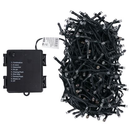 Aigostar - LED vanjski božićni niz 500xLED/8 funkcija 4xAA 25,3 m IP44 višebojno