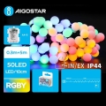 Aigostar - LED vanjski božićni niz 50xLED/3xAA/8 funkcija 5,3 m IP44 višebojni