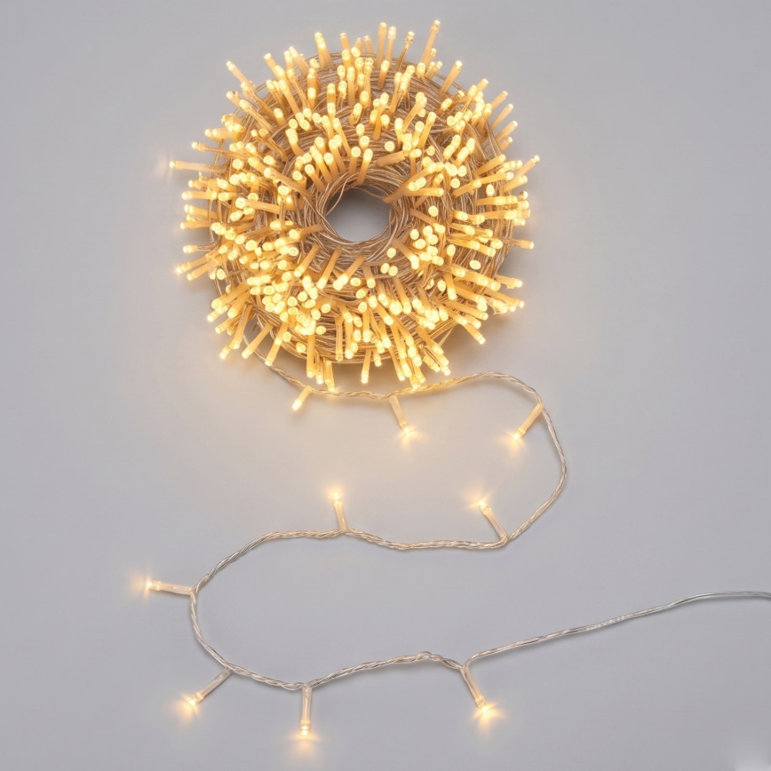 Aigostar - LED vanjski božićni niz 50xLED/8 funkcija 3xAA 5,3m IP44 topla bijela