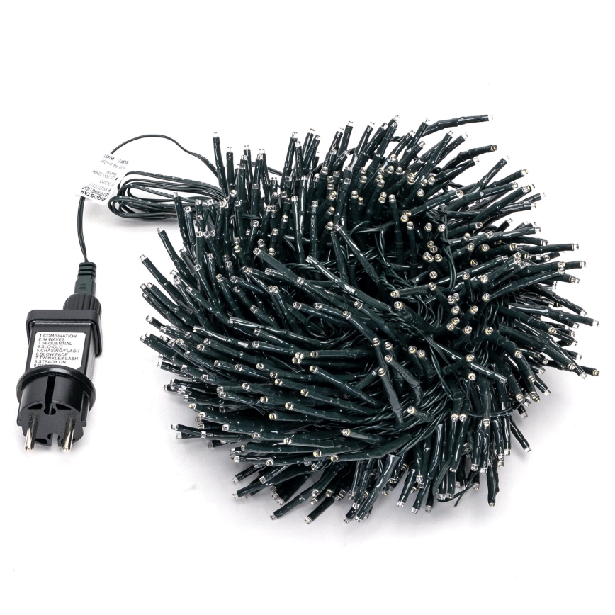 Aigostar - LED vanjski božićni niz 600xLED/8 funkcija 18m IP44 topla bijela