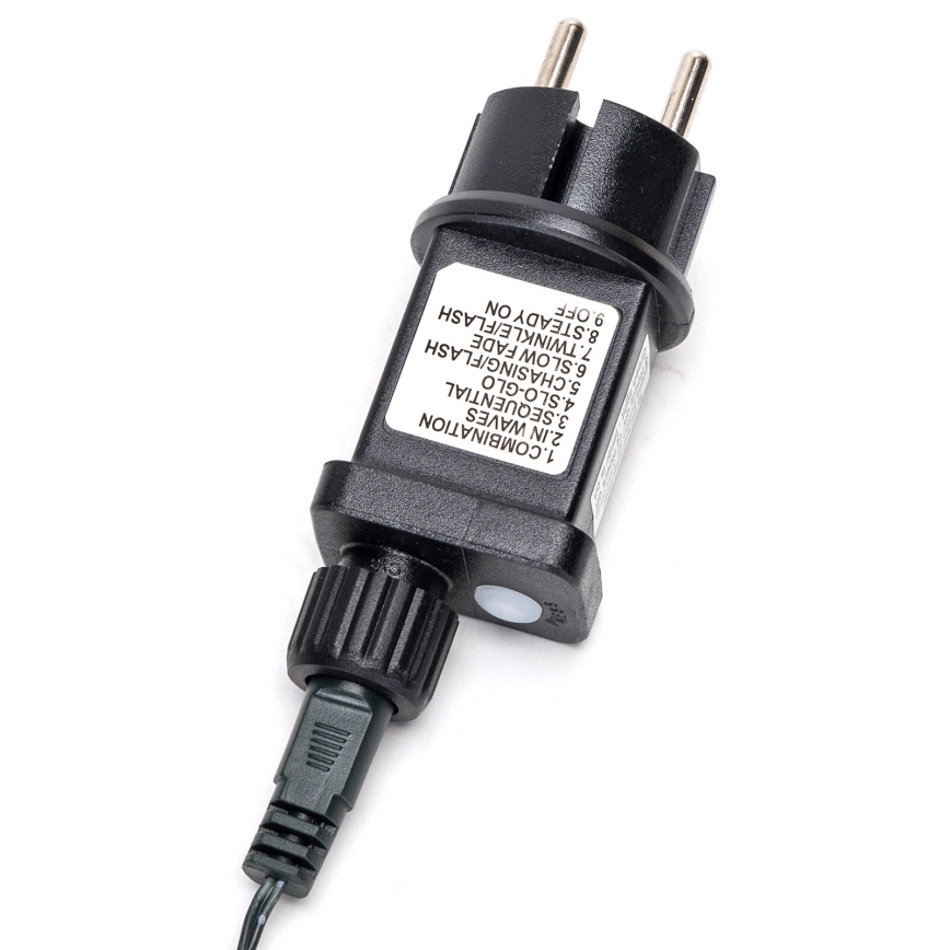 Aigostar - LED vanjski božićni niz 600xLED/8 funkcija 18m IP44 topla bijela