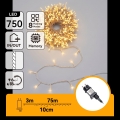 Aigostar - LED vanjski božićni niz 750 LED/8 funkcija 78 m IP44 topla bijela