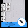 Aigostar - LED vanjski božićni svjetlosni niz 120xLED/8 funkcija 3,9x1,2m IP44 hladno bijela