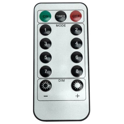 Aigostar - LED vanjski svjetlosni niz 300xLED/8 funkcija 3x1m IP44 topla bijela + daljinski upravljač