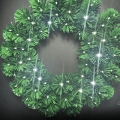 Aigostar - LED vanjski božićni vijenac 72xLED/3xAA Ø 50 cm IP44 hladno bijela