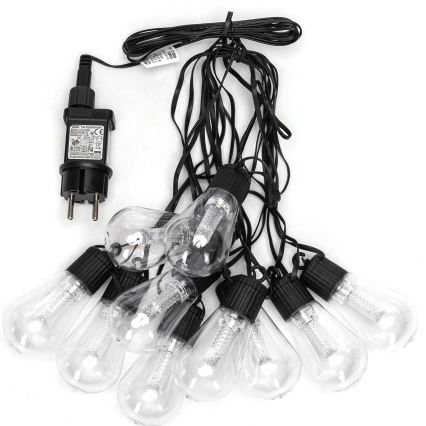 Aigostar - LED vanjski dekorativni lanac 10xLED/8m IP44 hladno bijela