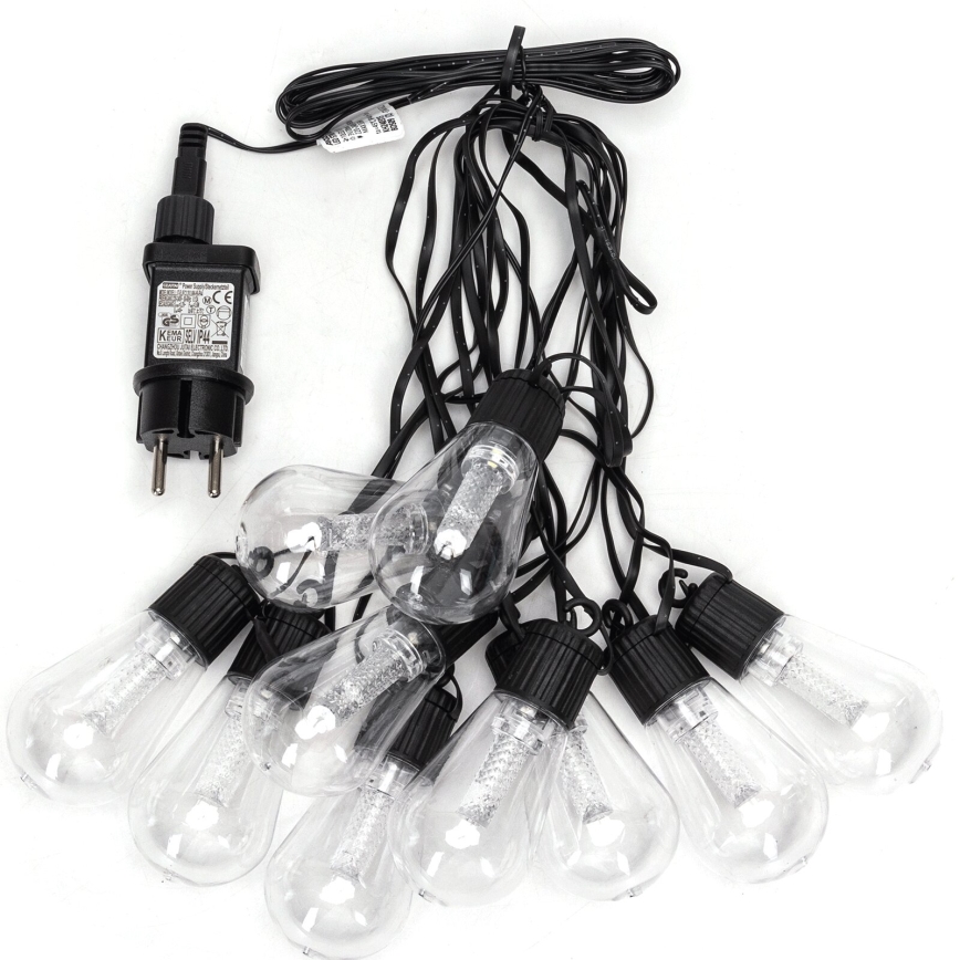 Aigostar - LED vanjski dekorativni lanac 10xLED/8m IP44 hladno bijela
