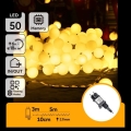 Aigostar - LED vanjski dekorativni lanac 50xLED/8 funkcija 5 m IP44 topla bijela
