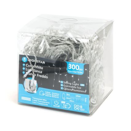 Aigostar - LED Vanjski dekorativni lanac 75xLED/6W/230V 15x0,6m IP44 hladna bijela