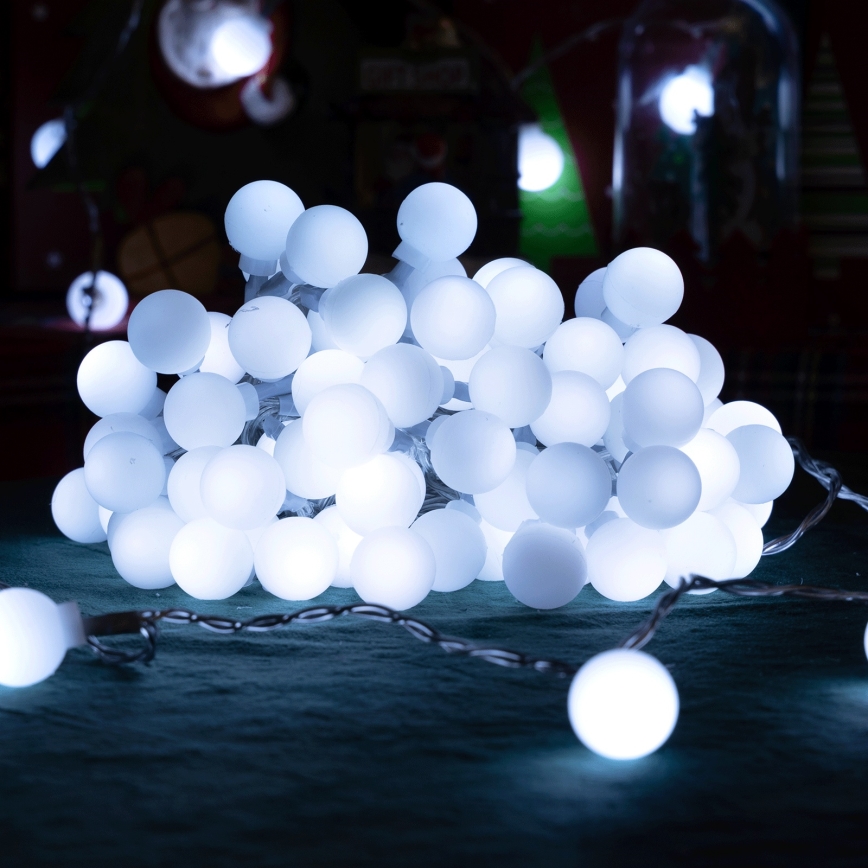 Aigostar - LED vanjski ukrasni niz 100xLED/8 funkcija 10m IP44 hladno bijela