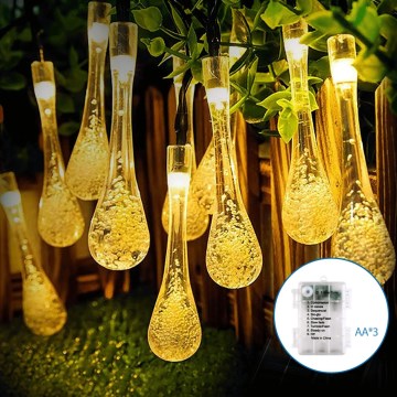 Aigostar - LED Vanjski dekorativni niz 50xLED/8 funkcija 3xAA 5,3m IP44 topla bijela